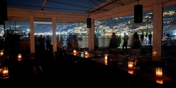A partial blackout in Mykonos set a magical scene (Aine Fox/PA)