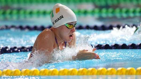 Róisín Ní Riain set a new lifetime best time in the 100m breaststroke in Madeira