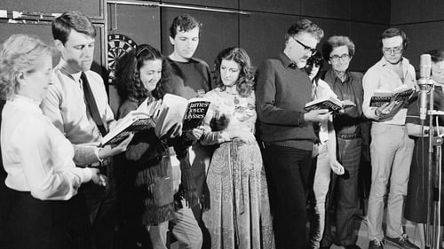 RTÉ Players, including Daphne Carroll, Cathryn Brennan, Marcella O'Riordan and Conor Farrington record James Joyce's Ulysses, which was broadcast unedited and uninterrupted on RTÉ Radio 1 on Bloomsday 1982. Photo: John Cooney/RTÉ Guide