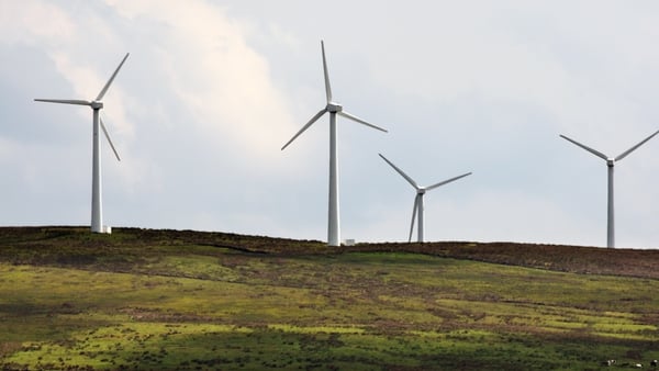 Wind turbines saved an average of €4.2 million per day last year (file image)