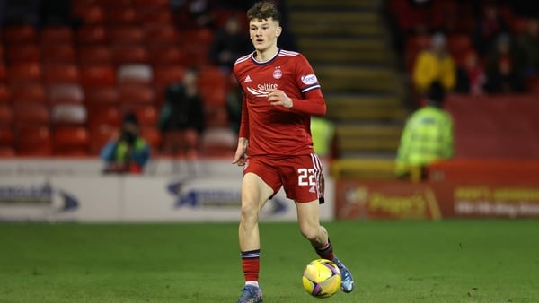 Calvin Ramsey in action for Aberdeen in January