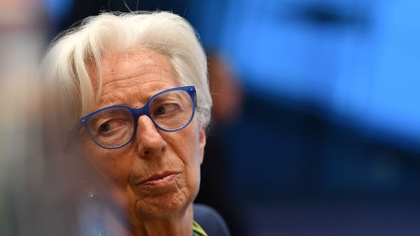 ECB President Christine Lagarde said the bank had 'more ground to cover' and was 'continuing the process'