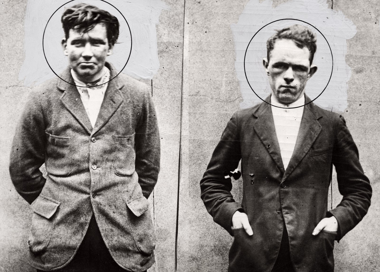 Image - Reggie Dunne (left) and Joe O'Sullivan (right) photographed in prison shortly before their execution (Credit: Spaarnestad Photo)