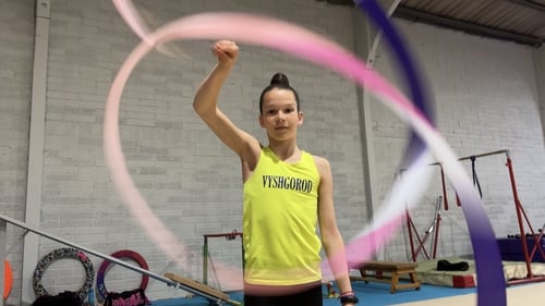 Maria Baranova has been training in rhythmic gymnastics since she was four
