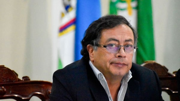 Gustavo Petro will be Colombia's first left-wing president (file image)