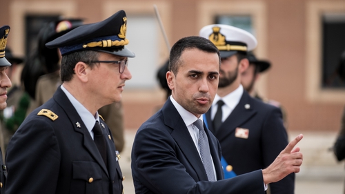 In a statement, Mario Di Maio said the government had to defend the values of democracy and freedom, adding that while everyone wanted peace