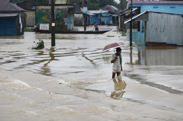 Efforts to help millions stranded in South Asia floods