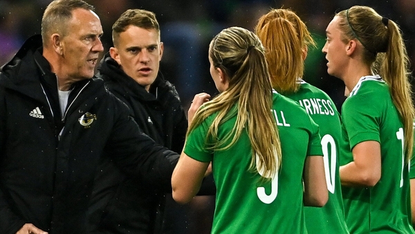 Kenny Shiels (left) says group opponents England and Norway are potential finalists