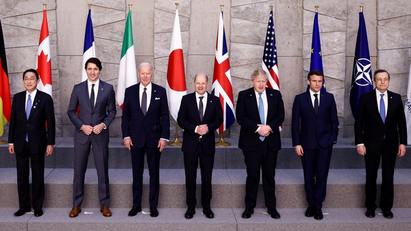 G7 leaders pictured in Brussels last March