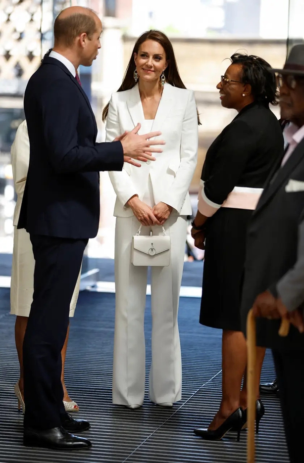Kate was recently seen in a chic all-white outfit (John Sibley/PA)