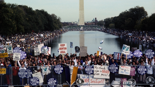 A large pro-choice rally in Washington DC in November 1989