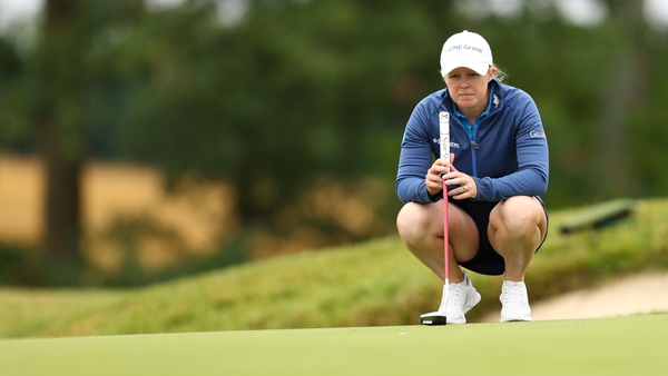 Stephanie Meadow considers a putt at the KPMG Women's PGA Championship