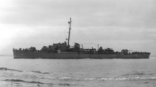 Samuel B Roberts off Boston, circa June 1944 (Pic: Naval History and Heritage Command via US Navy)