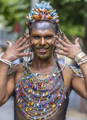 Hudson Domiciano from Brazil taking part in the Dublin Pride parade