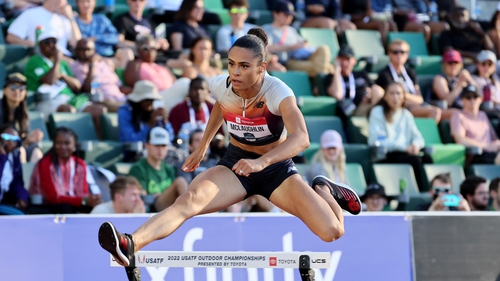 Sydney McLaughlin has lowered her own record by 0.49 seconds in the space of a year