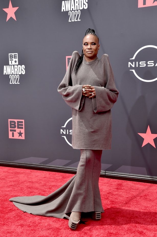 Lil Nas X Changes From a Dress to Pantsuit at the BET Awards