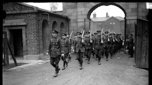 The Free State Army takes over Beggar's Bush Barracks (Credit: RTE Photographic Archive, the Cashman Collection)
