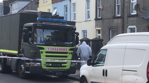 The terraced house on College Road in Cork city has been cordoned off