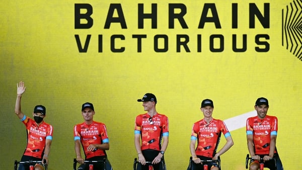 The hotel of the Bahrain Victorious team was raided by police