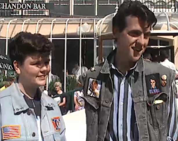 Elvis fans Joanne Behan and Richard Fitzell.