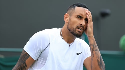 Nick Kyrgios will face Cristian Garin in the quarter-finals at Wimbledon on Wednesday
