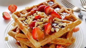 Neven's Recipes - Peanut butter and Jelly waffles