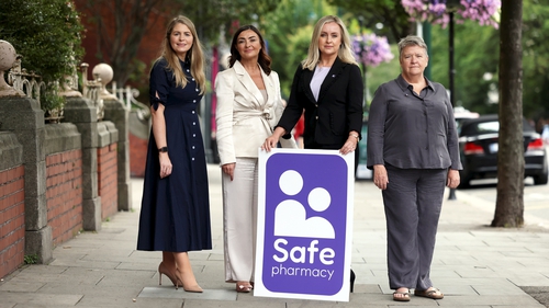 Participating pharmacies will be easy to identify with a purple 'Safe Pharmacy' sign outside