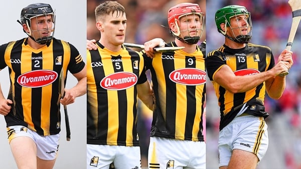 (L-R) Mikey Butler, Mikey Carey, Adrian Mullen and Eoin Cody will be among the young players spearheading Kilkenny's challenge in the All-Ireland semi-final against Clare