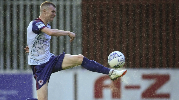 Mark Doyle of St Patrick's Athletic scores his side's third goal from a volley