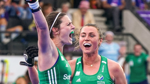 Róisín Upton celebrates her goal