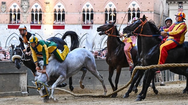 In pictures: Palio horse race returns to Siena