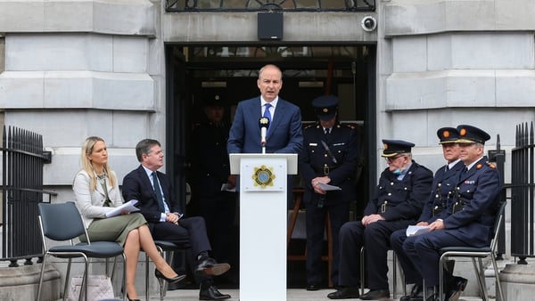 Taoiseach Micheál Martin reopened Fitzgibbon St station (Image: Rolling News)