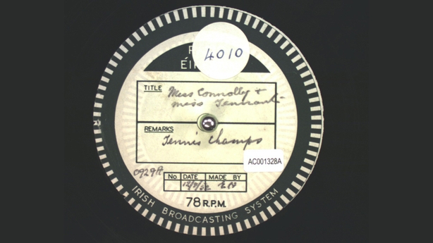 Sports Stadium : Tennis Player Maureen Connolly and coach Eleanor Tennant (1952) Acetate Disc Collection