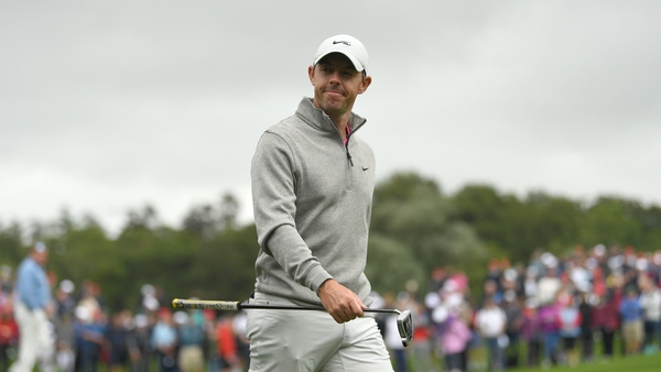 Rory McIlroy in action during the second day of the JP McManus Pro-am in Adare