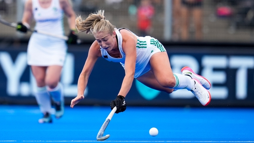 Sarah Hawkshaw in action during the 1-0 defeat to Chile