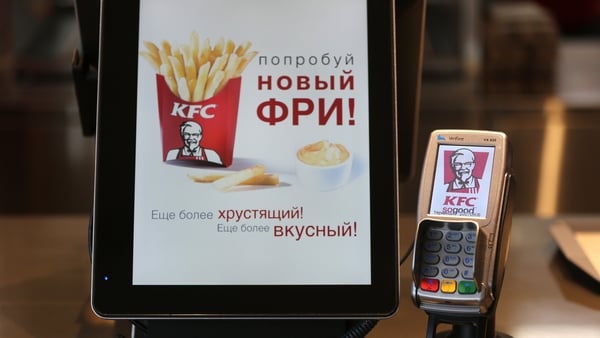 Yum Brands opened its first KFC restaurant in Russia in 1995 and now has about 1,000 outlets in the country