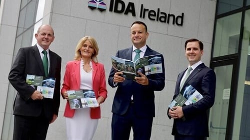 Frank Ryan, Chairman IDA Ireland, Mary Buckley, Executive Director of IDA Ireland, Tánaiste Leo Varadkar and Martin Shanahan, CEO of IDA Ireland at the launch of the mid year review