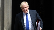 Boris Johnson pictured as he left Downing Street ahead of Prime Minister's Questions