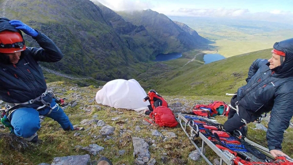Rescue operation involved 18 members of the Kerry Mountain Rescue Team