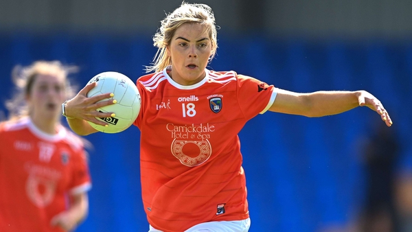 Aoife Lennon in the colours of Armagh