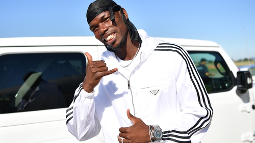 Paul Pogba arriving at Turin airport today