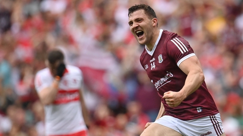 Damien Comer lashed home 2-02 as Galway reached the 2022 decider