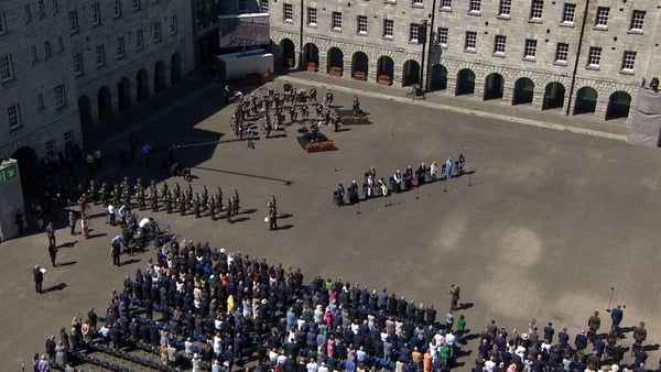 The event honours all Irishmen and Irishwomen who died in past wars or on service with the United Nations