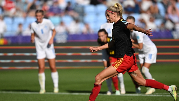 Justine Vanhaevermaet levelled for Belgium from the spot