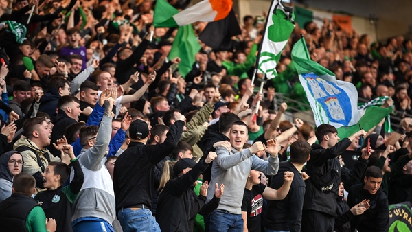 Shamrock Rovers fans were in good voice at last week's first leg