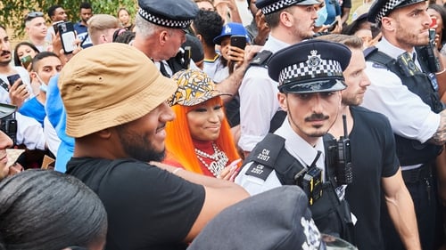 Nicki Minaj is seen outside KoKo in Camden yesterday in London, England. (Photo by Ki Price/WireImage)
