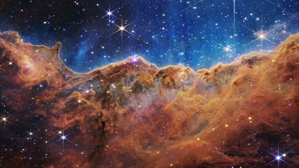 A nearby, young, star-forming region called NGC 3324 in the Carina Nebula