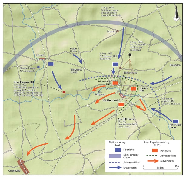 Battle of Kilmallock map