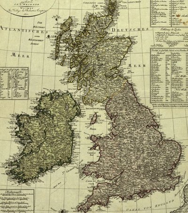 Map of 'The British Isles', 1801 Photo: Library of Congress Geography and Map Division Washington, D.C. 20540-4650 USA dcu