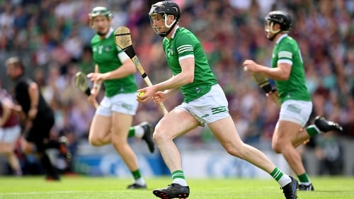 Declan Hannon in possession during the All-Ireland semi-final